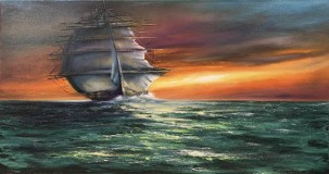 Tuval akrilik ile gemi nasıl boyanır?