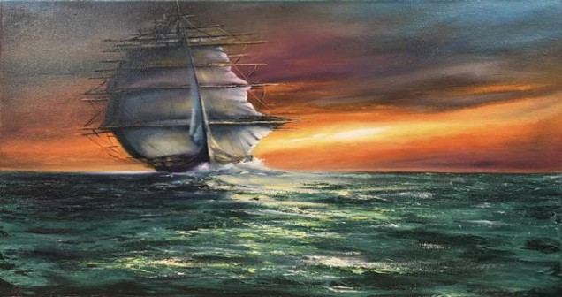 Tuval akrilik ile gemi nasıl boyanır?